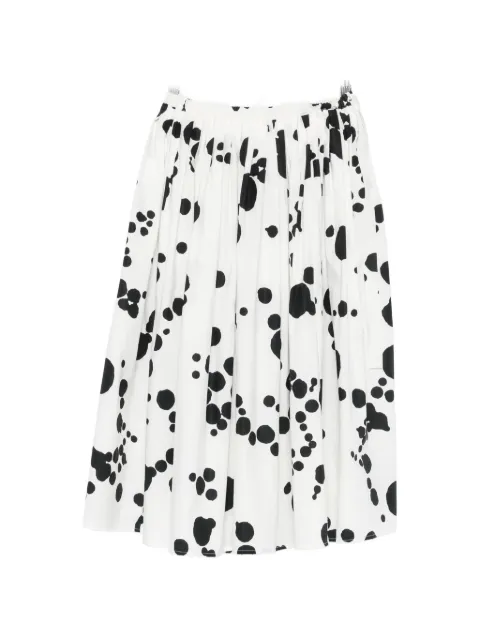 Apuntob polka-dot drawstring skirt