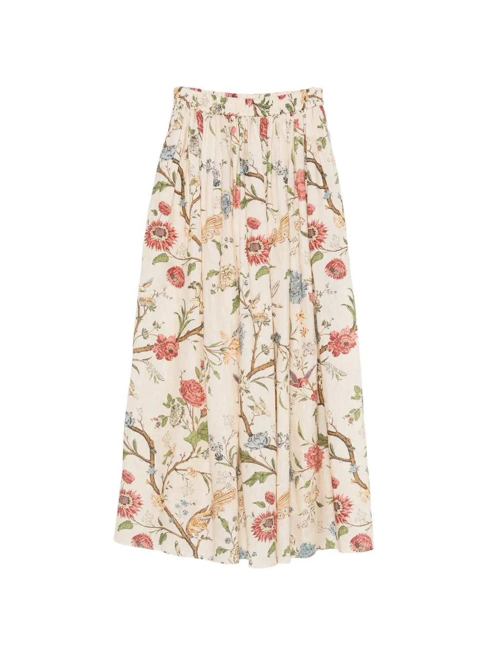 INTO THE EAST Morris floral-print pallazo pants - Toni neutri