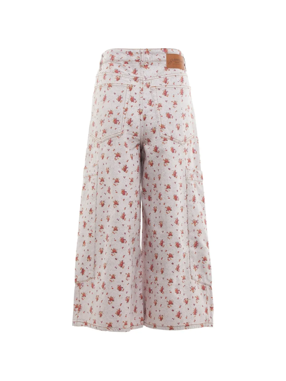 GANNI Cargo jeans met bloemenprint Roze