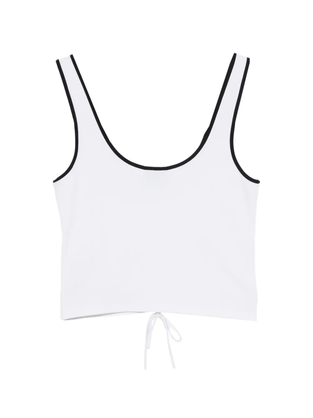 Karl Lagerfeld Jeans Top met ruches en logoprint Wit