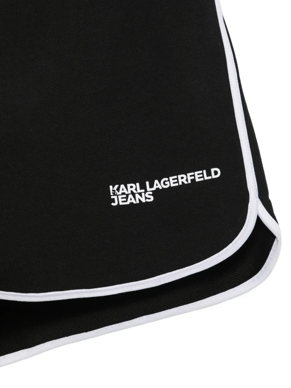 Karl Lagerfeld Jeans Shorts met logoprint Zwart
