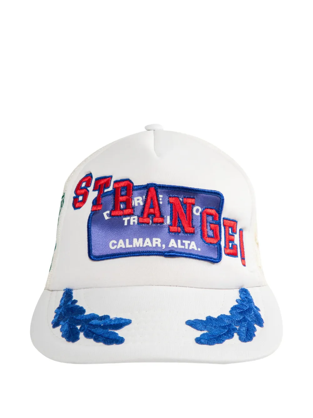 Better with Age patch-detail mesh-panel cap - Weiß