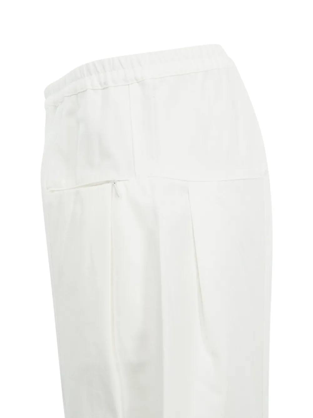 Deiji Studios Pantalones Palazzo Plisado - Blanco 