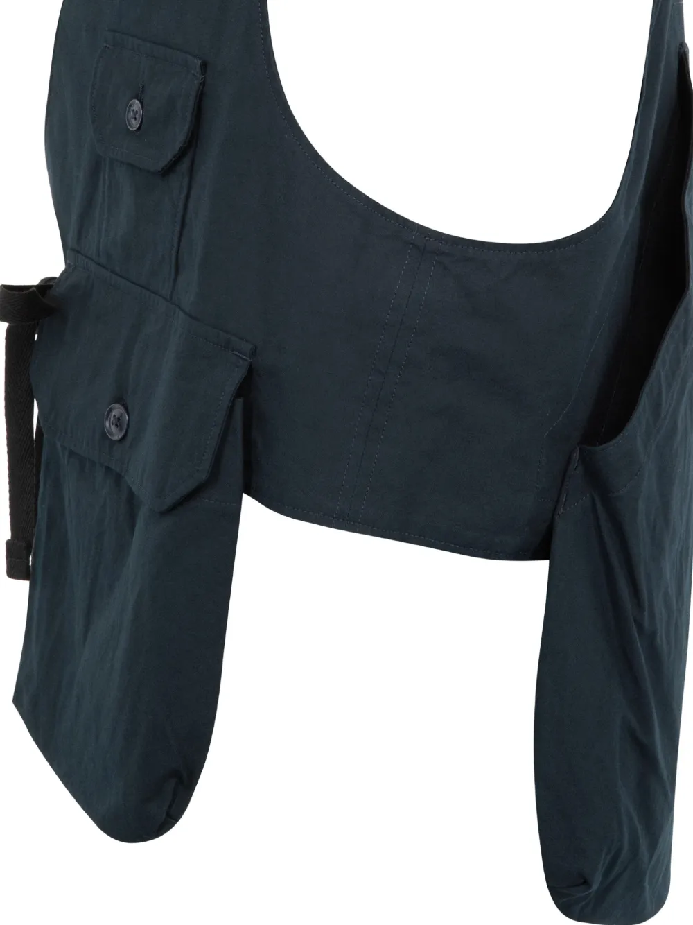  Engineered Garments Chaleco Fowl Con Cierre De Lazo - Azul 