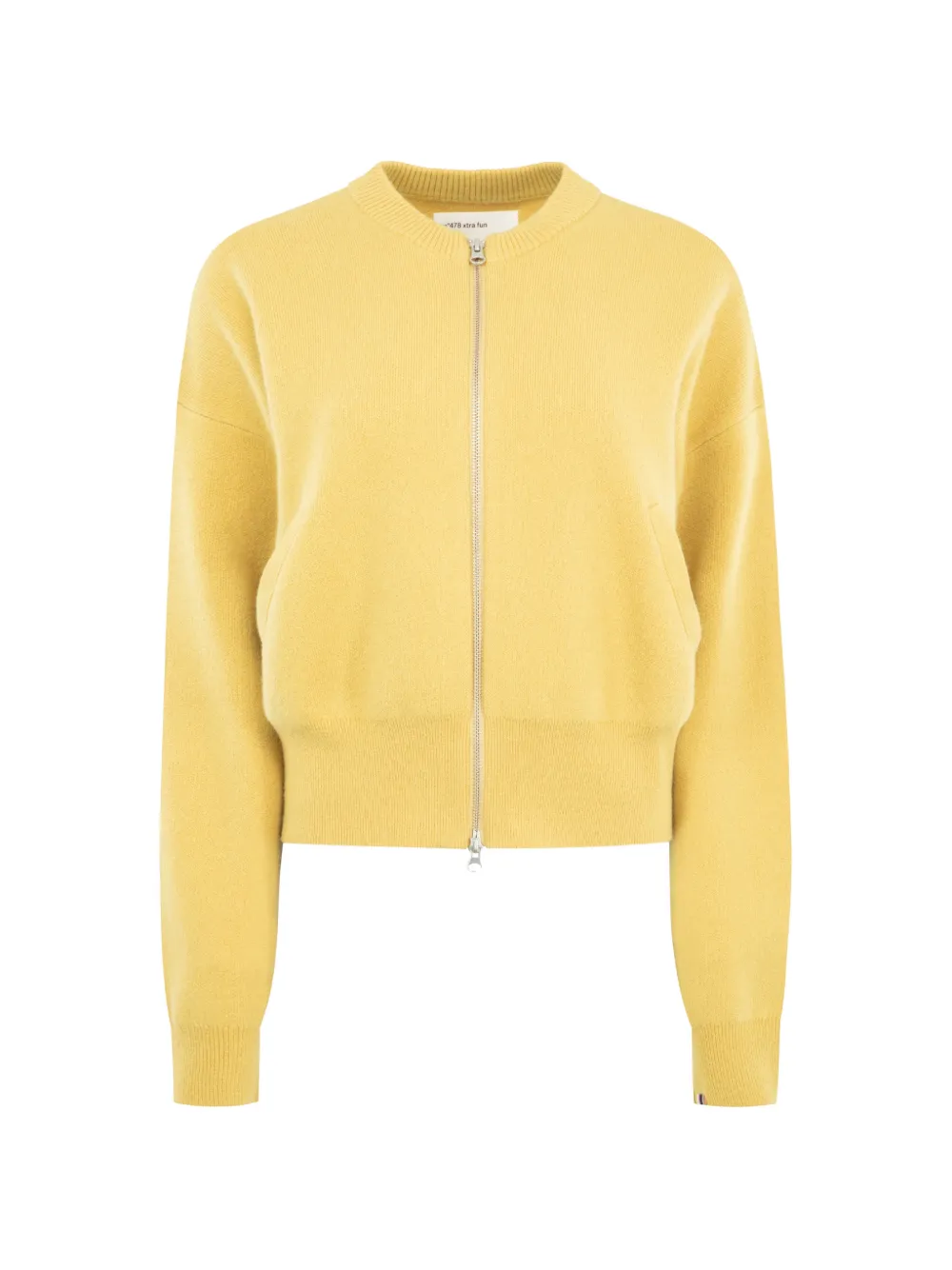 extreme cashmere Xtra Fun zip-up cardigan - Yellow