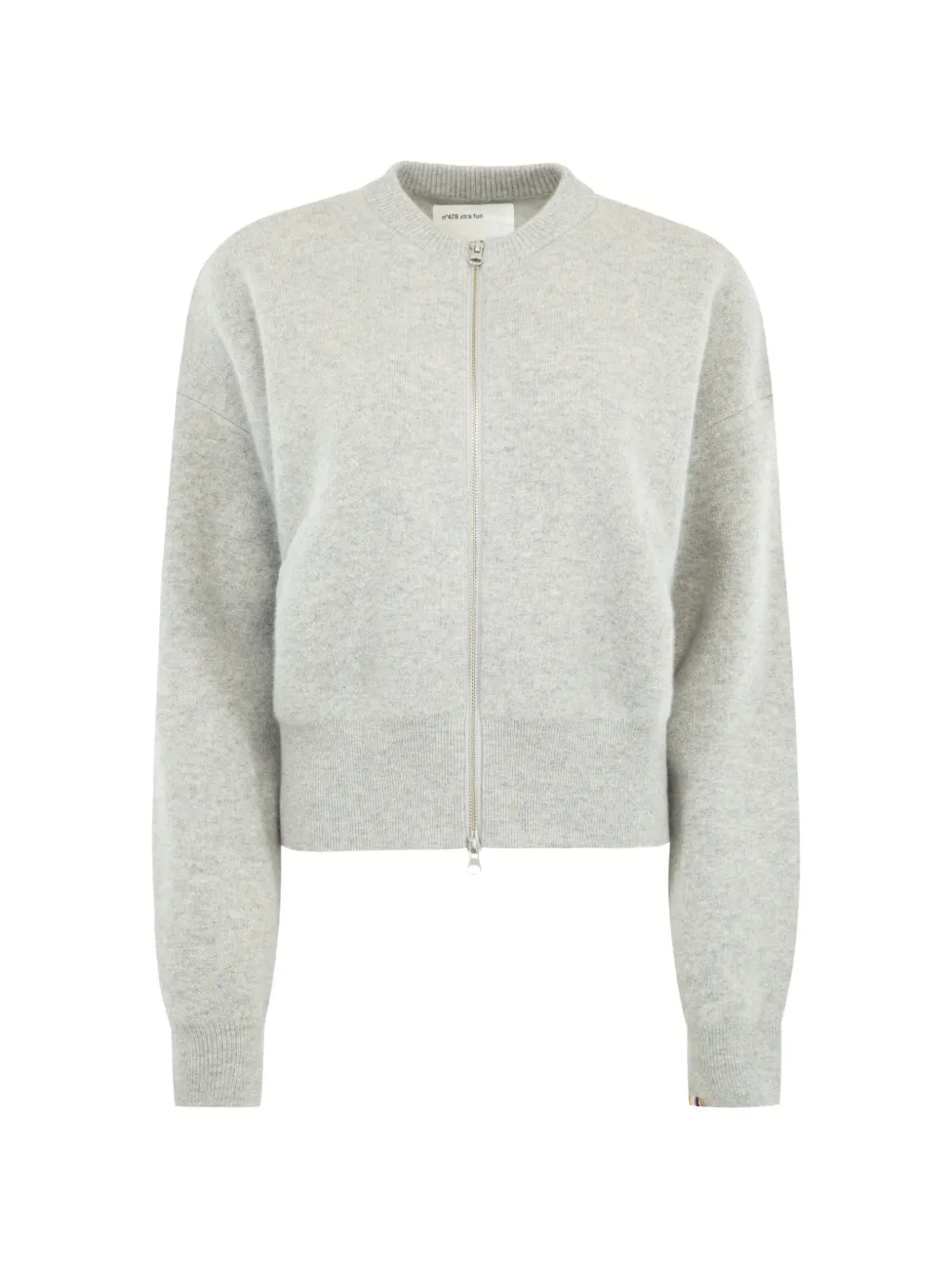 extreme cashmere Xtra Fun zip-up cardigan - Grau