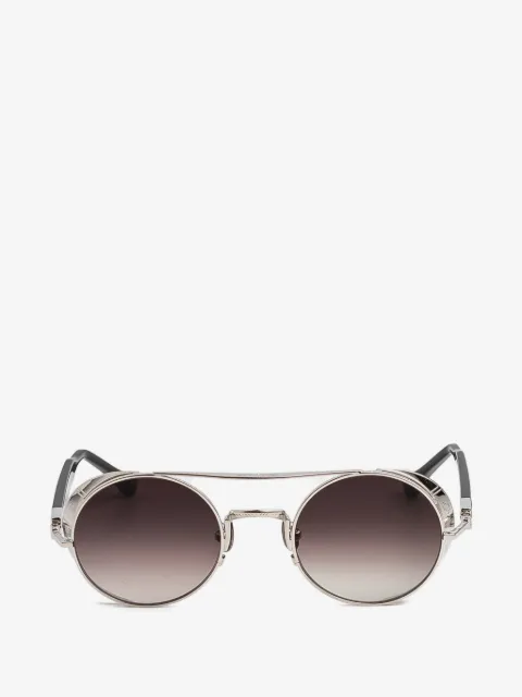 Matsuda side-shield round-frame sunglasses