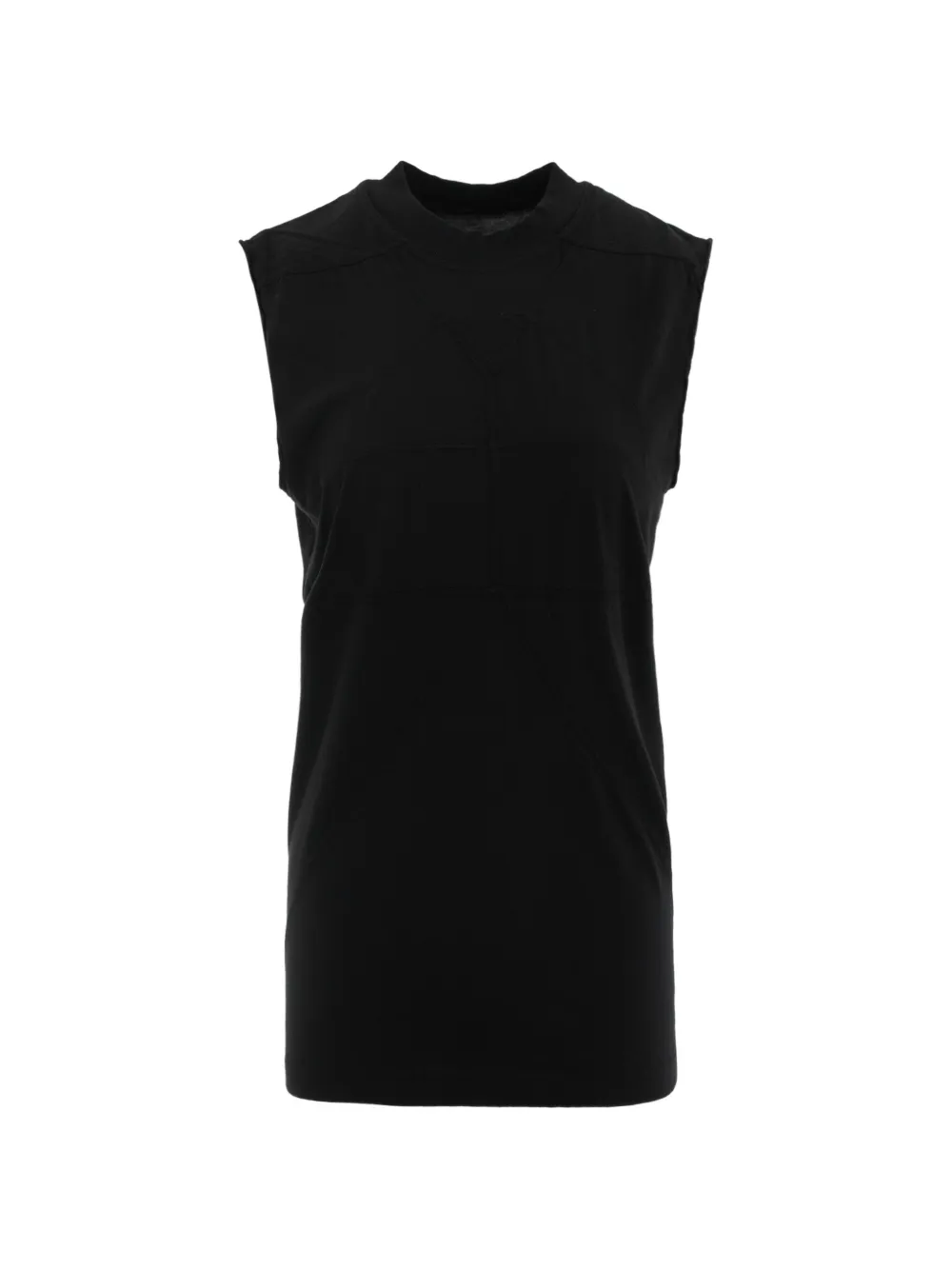 Rick Owens panelled sleeveless T-shirt - Black