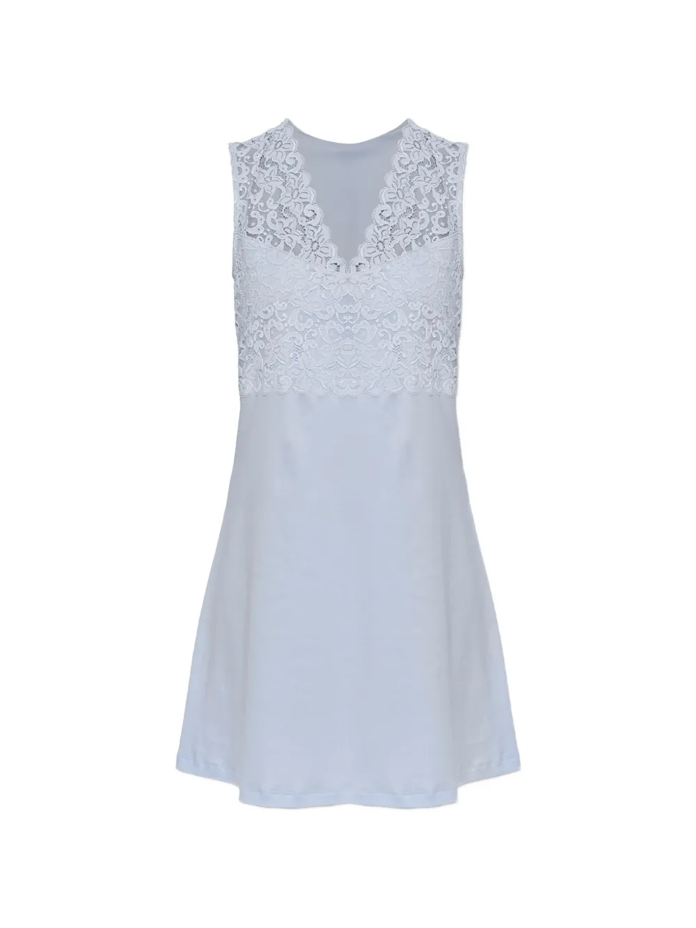 Hanro Moments lace-trim nightdress - Blau