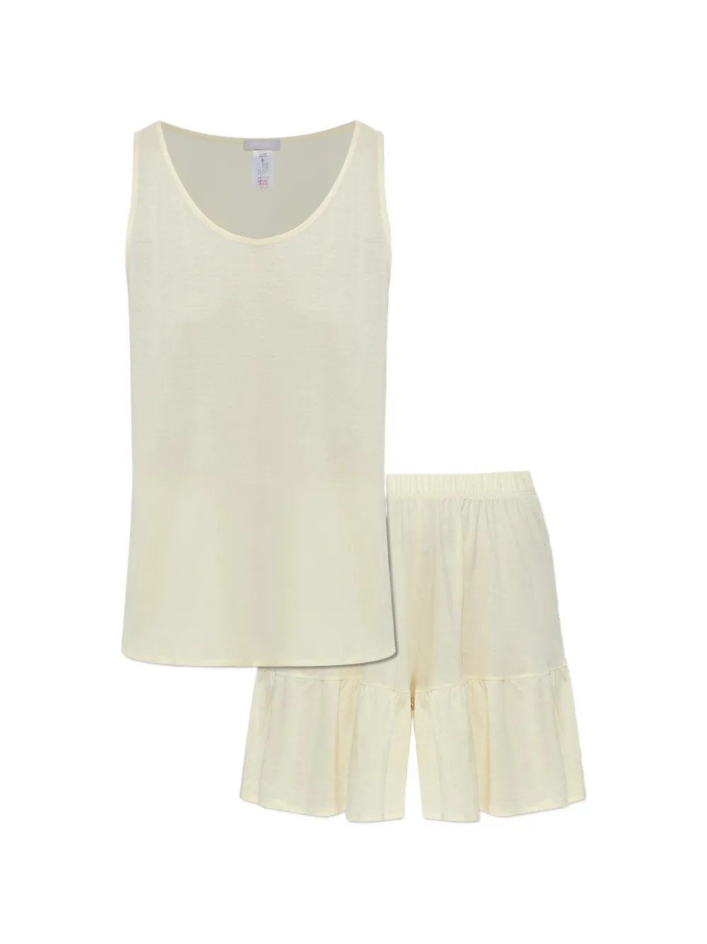 Hanro ruffled-trim pajamas - Giallo