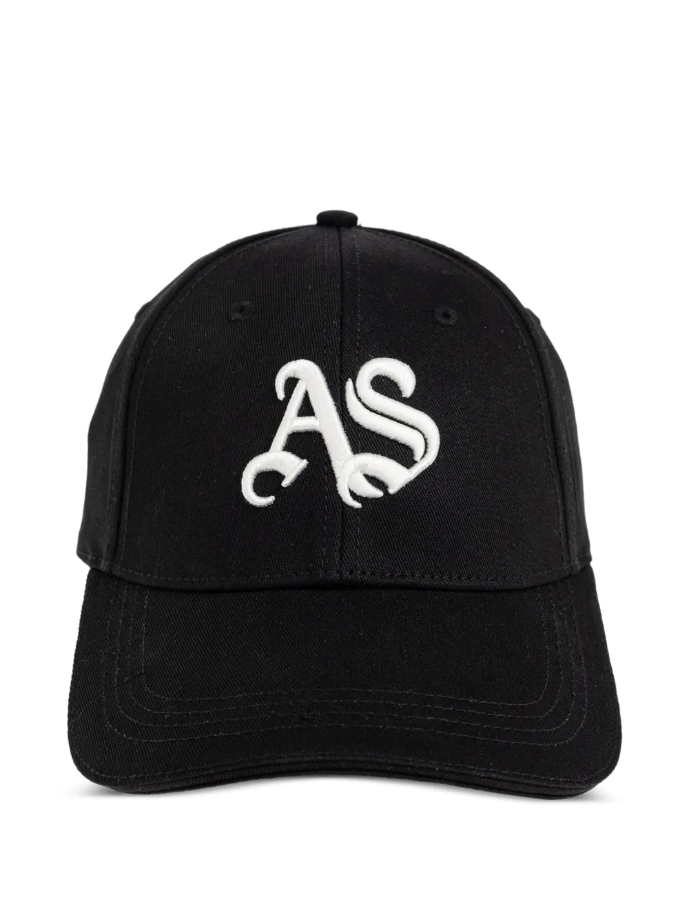 AllSaints Gothic logo-embroidered baseball cap - Nero