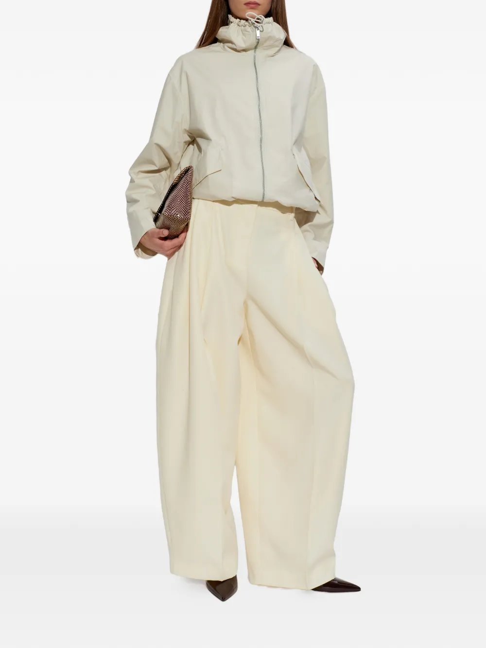 Gianvito Rossi Robbie patent-leather slingback pumps Bruin