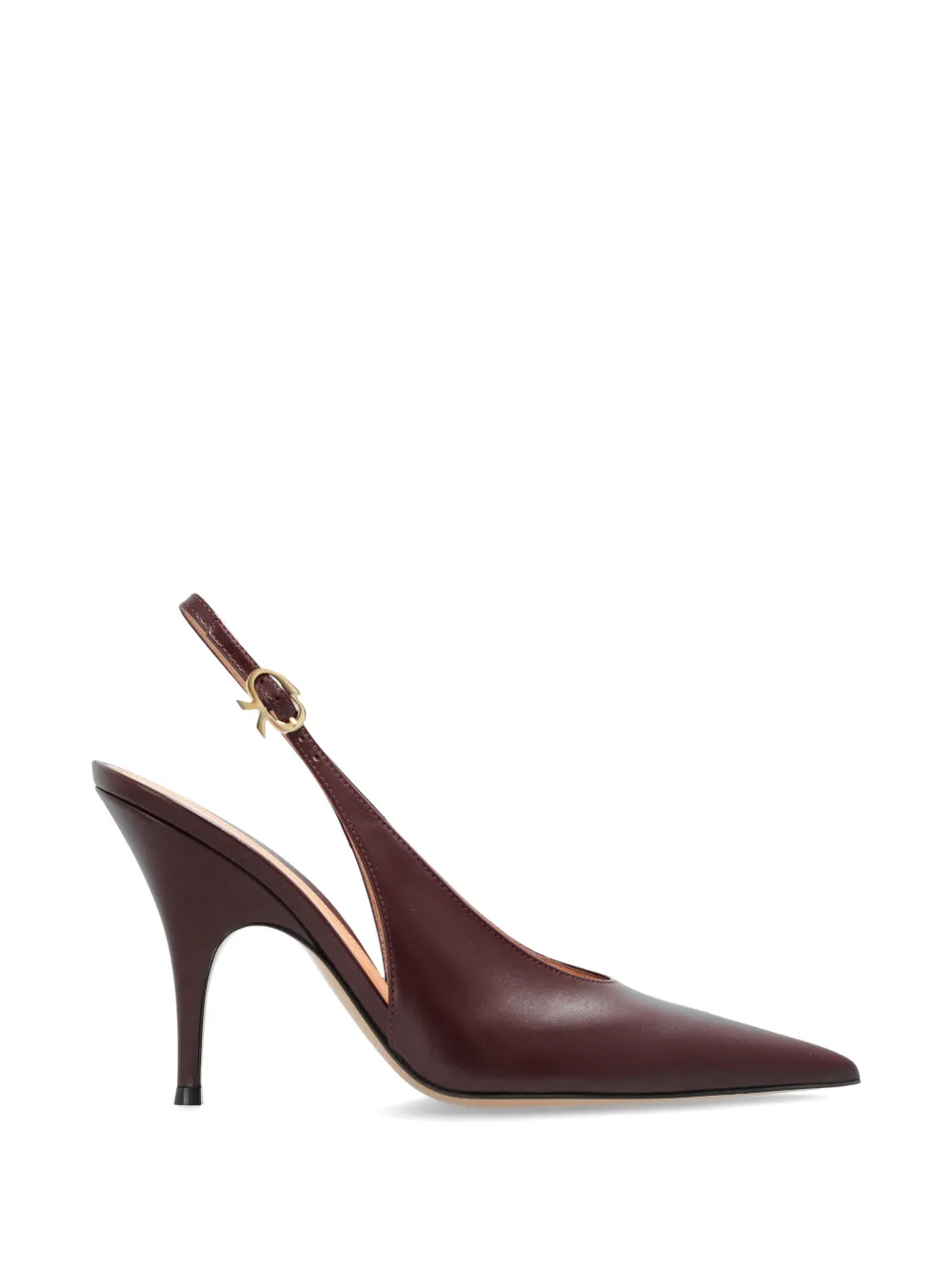 Gianvito Rossi Sofia pointed-toe slingback pumps Rood