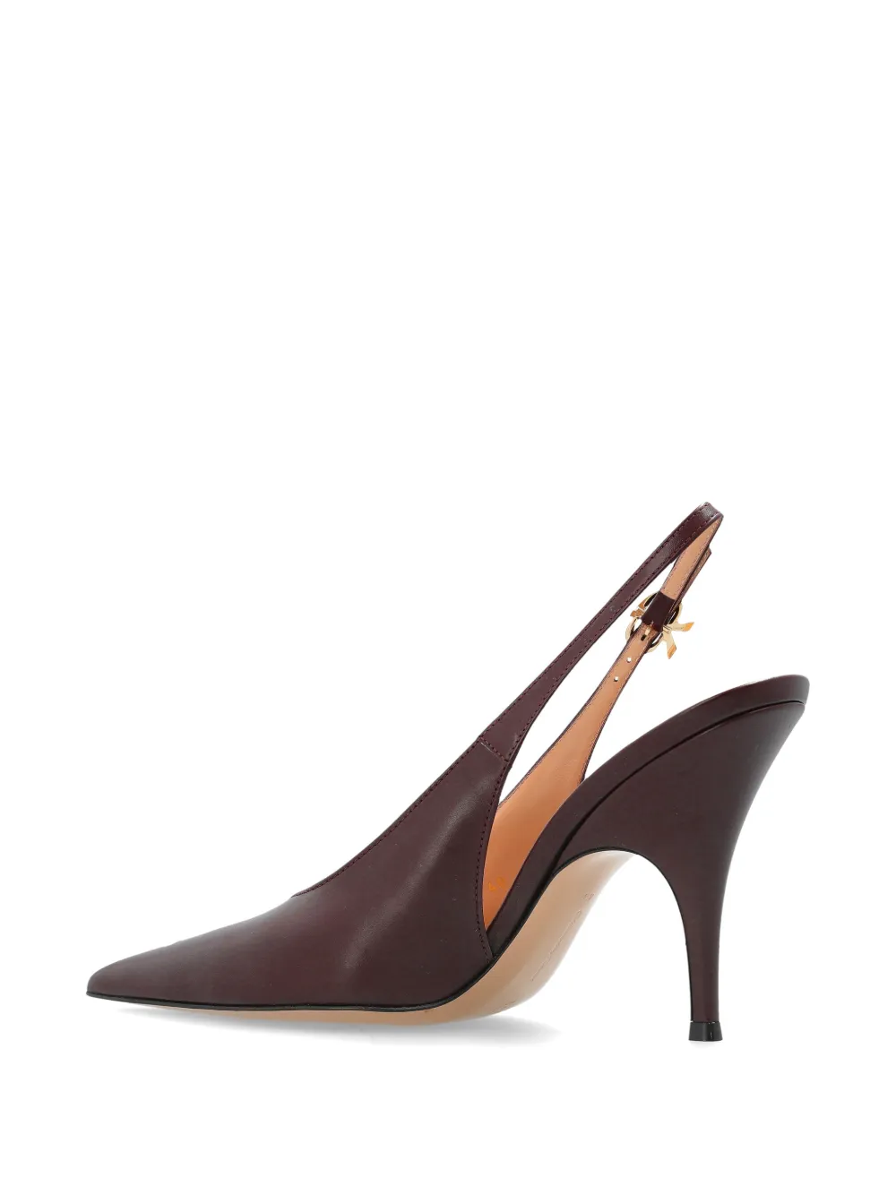 Gianvito Rossi Sofia pointed-toe slingback pumps Rood
