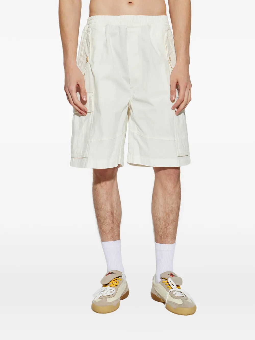 DSQUARED2 Ripstop shorts met cargo zakken Beige