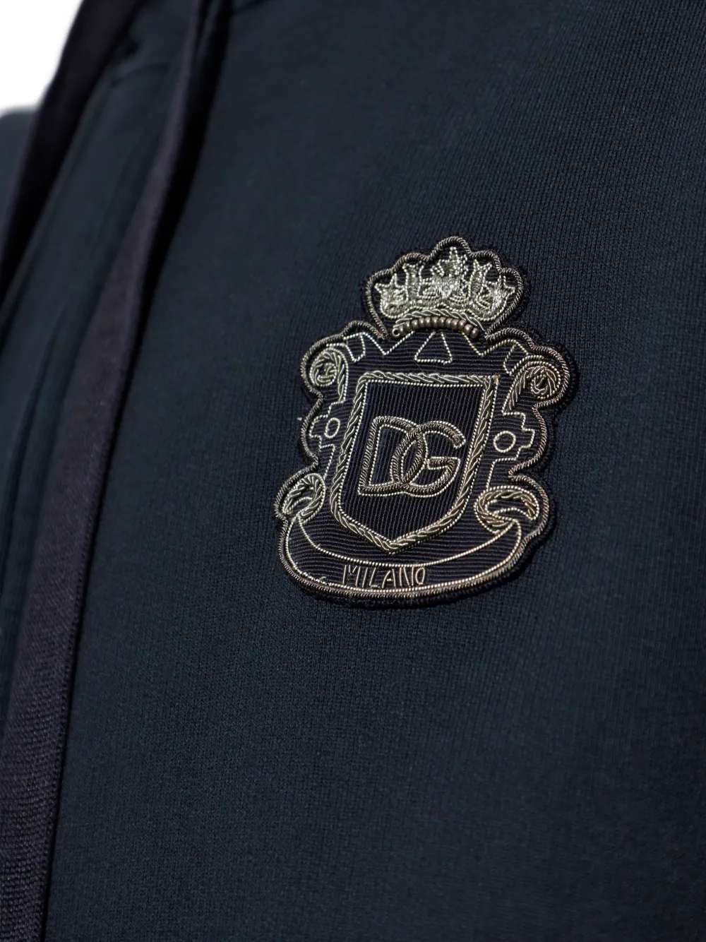 Dolce & Gabbana Hoodie met logopatch Blauw