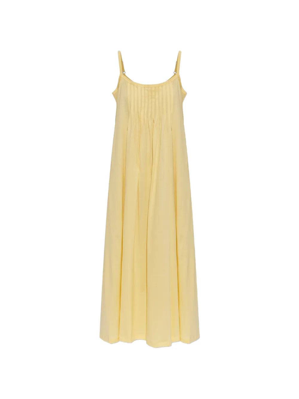 Hanro Juliet pleated-detail sleeveless dress - Giallo