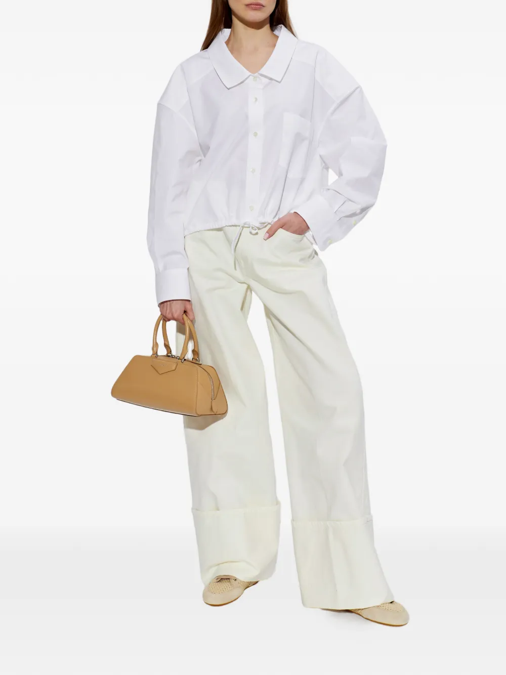 Givenchy perforated lace-up sneakers Beige