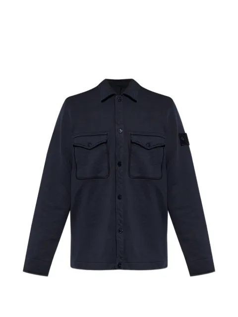 Stone Island logo-patch chest-pocket sweater