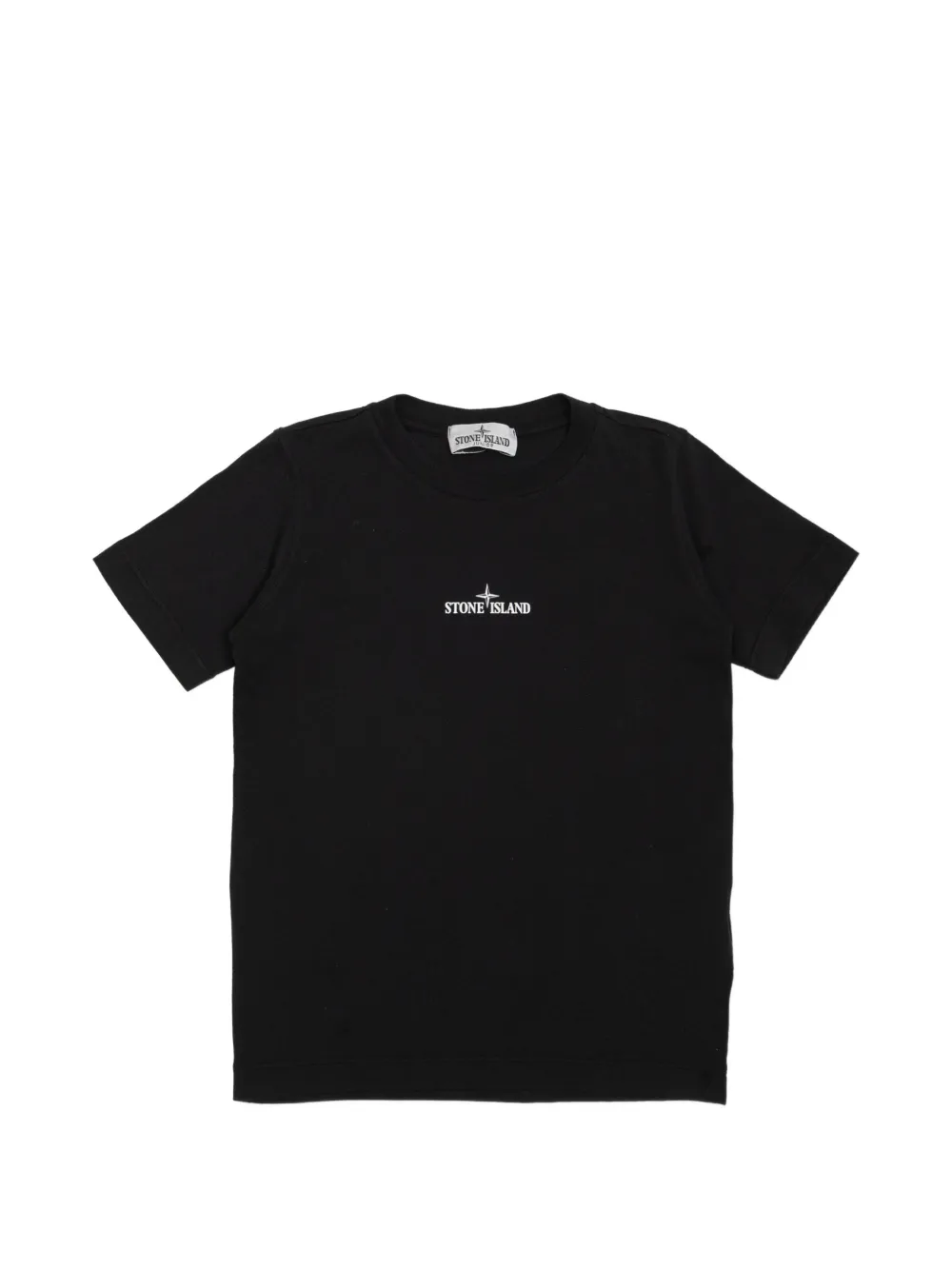Stone Island Junior logo-print T-shirt - Nero