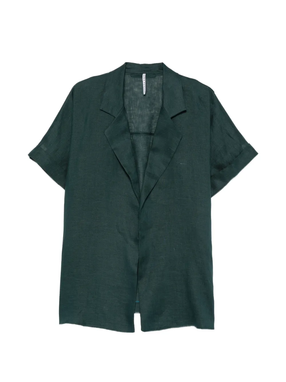 Liviana Conti short-sleeved notched-lapels jacket - Verde