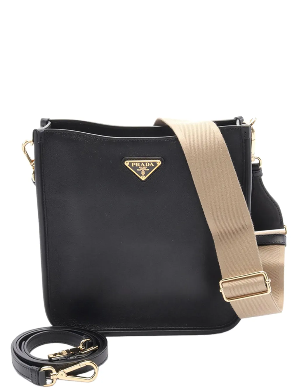 Prada Pre-Owned 2013-2026 Leather crossbody bag - Nero