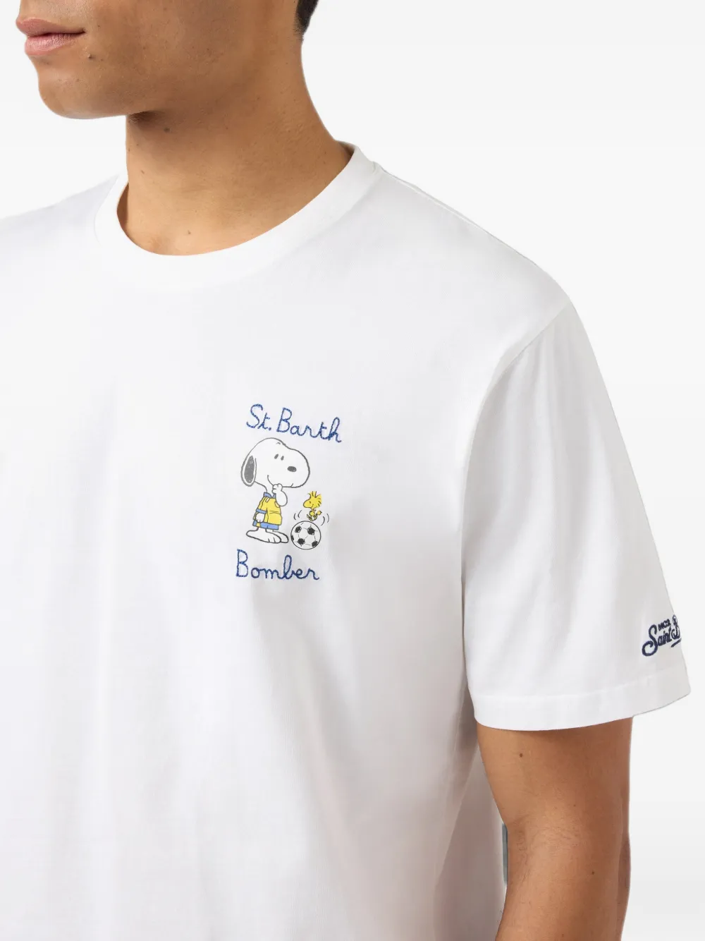 MC2 Saint Barth x Peanuts Portofino T-shirt met grafische print Wit
