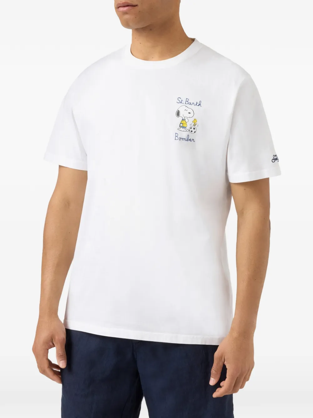 MC2 Saint Barth x Peanuts Portofino T-shirt met grafische print Wit