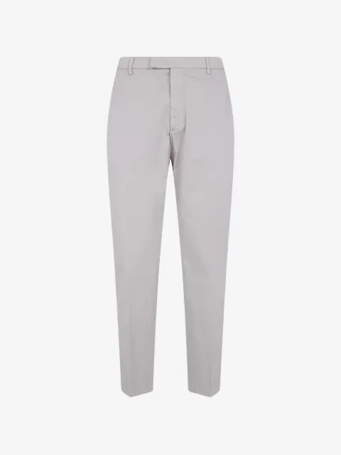 michael coal straight-leg cotton trousers
