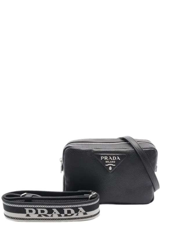 初期タグポロチノ フェードブラック W31 Prada Pre-Owned 2010-2026 ヴィッテロ ダイノ ショルダーバッグ