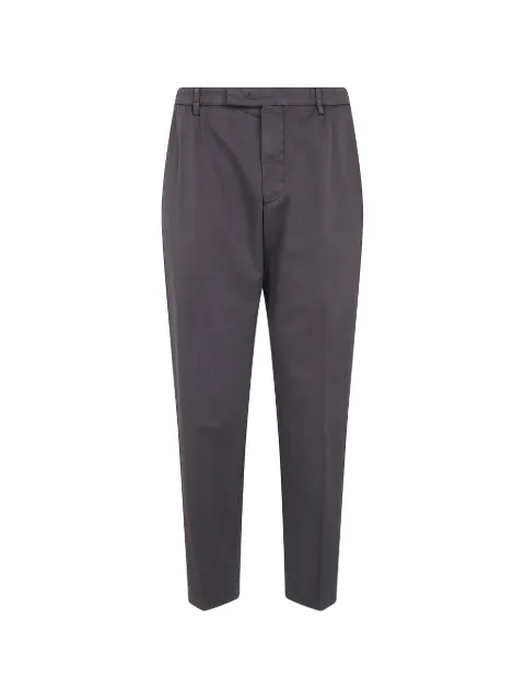michael coal straight-leg cotton trousers