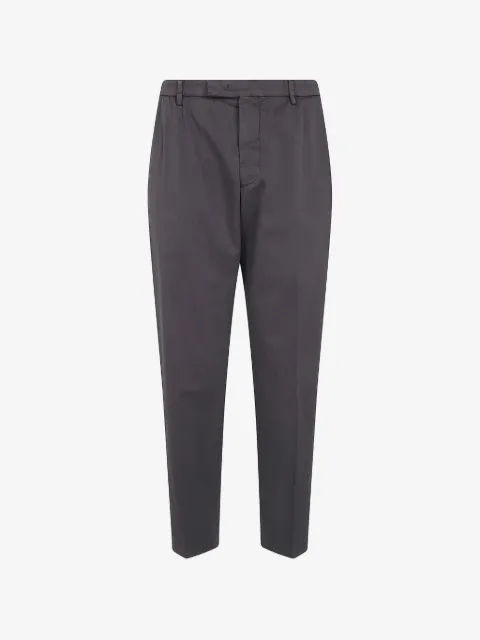 michael coal straight-leg cotton trousers