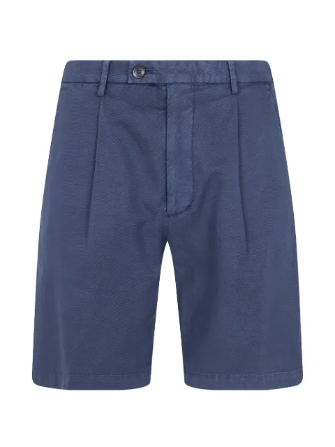 michael coal pleated linen shorts