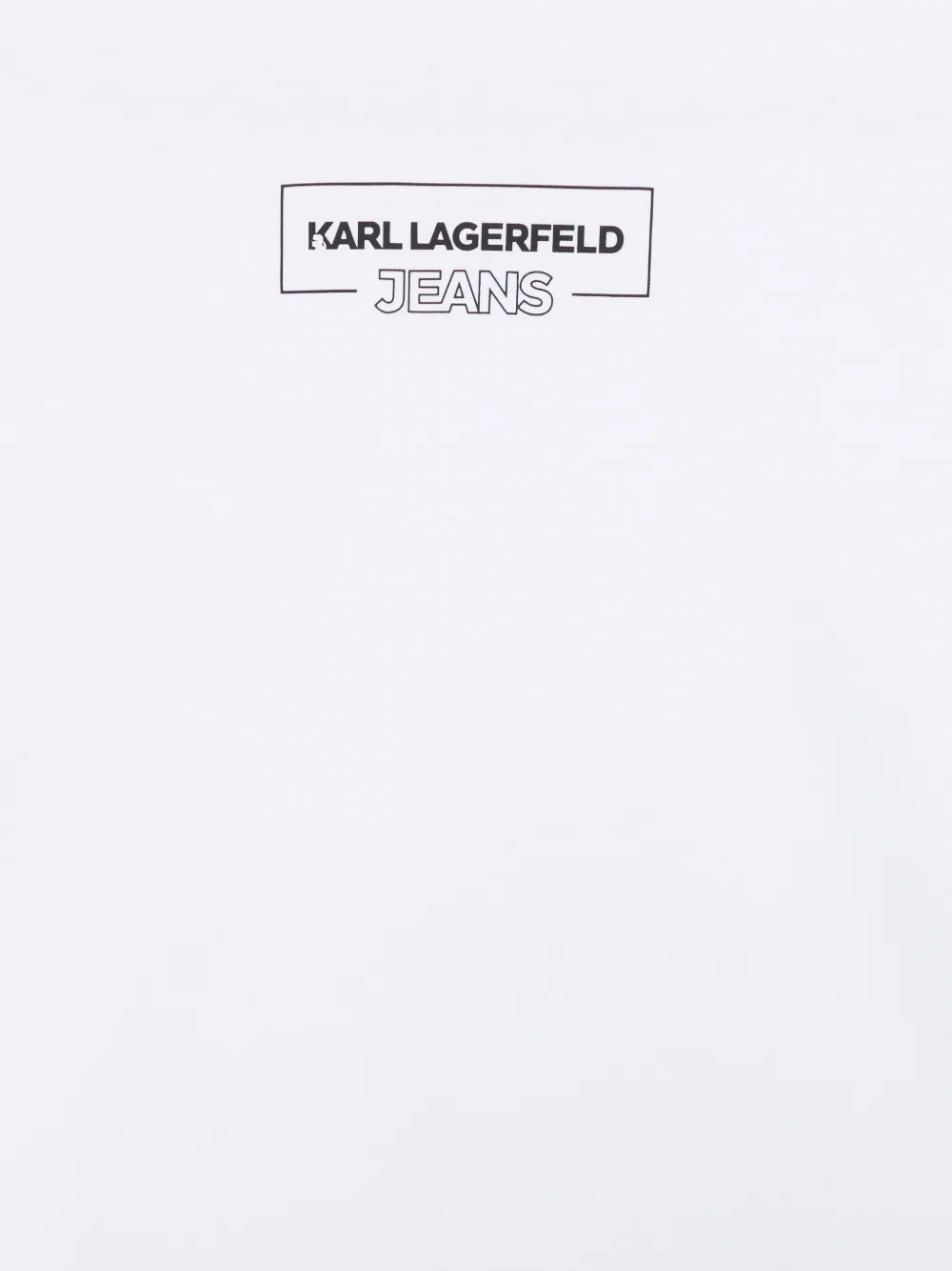 Karl Lagerfeld Jeans T-shirt met logoprint Wit