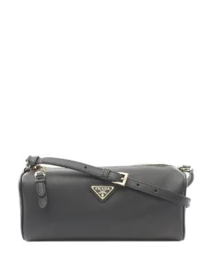 Prada Pre-Owned 2013-2026 サッカ ショルダーバッグ | ブラック