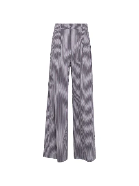 DRHOPE striped pleated trousers