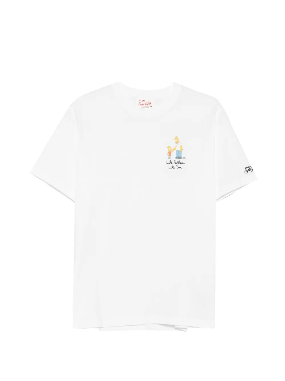 MC2 Saint Barth x The Simpsons Portofino T-shirt met grafische print Wit