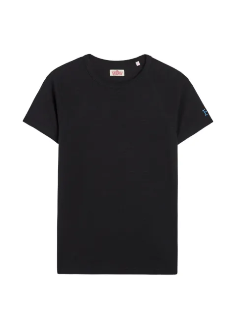 Stretch ribbed short-sleeve t-shirt