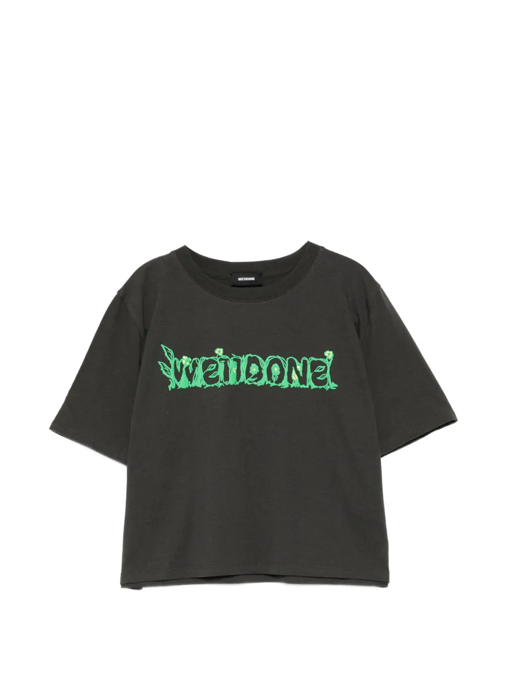We11done graphic-print T-shirt - Grigio