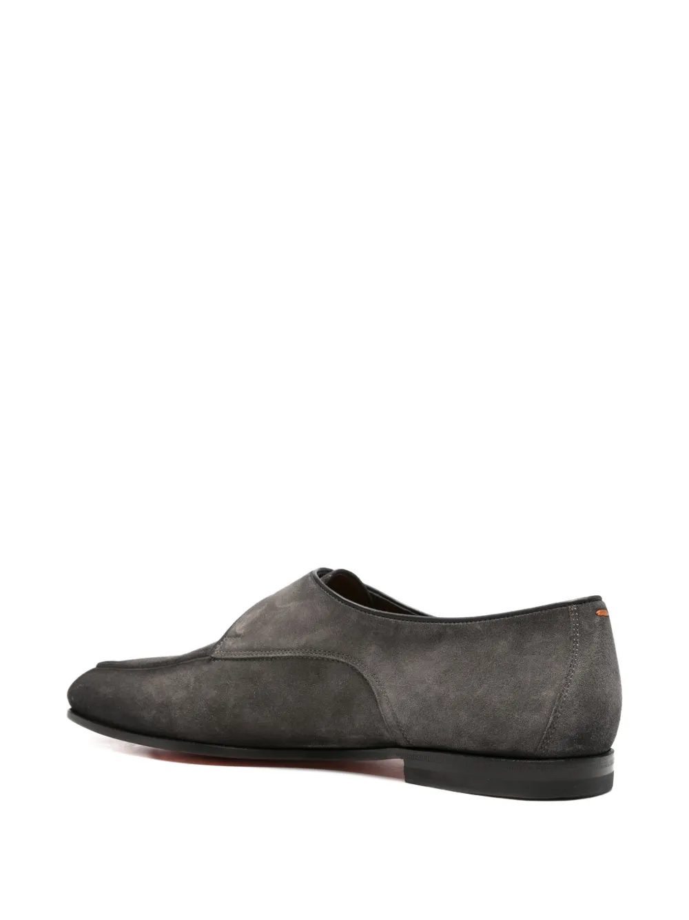 Santoni buckle-fastening suede monk shoes Grijs