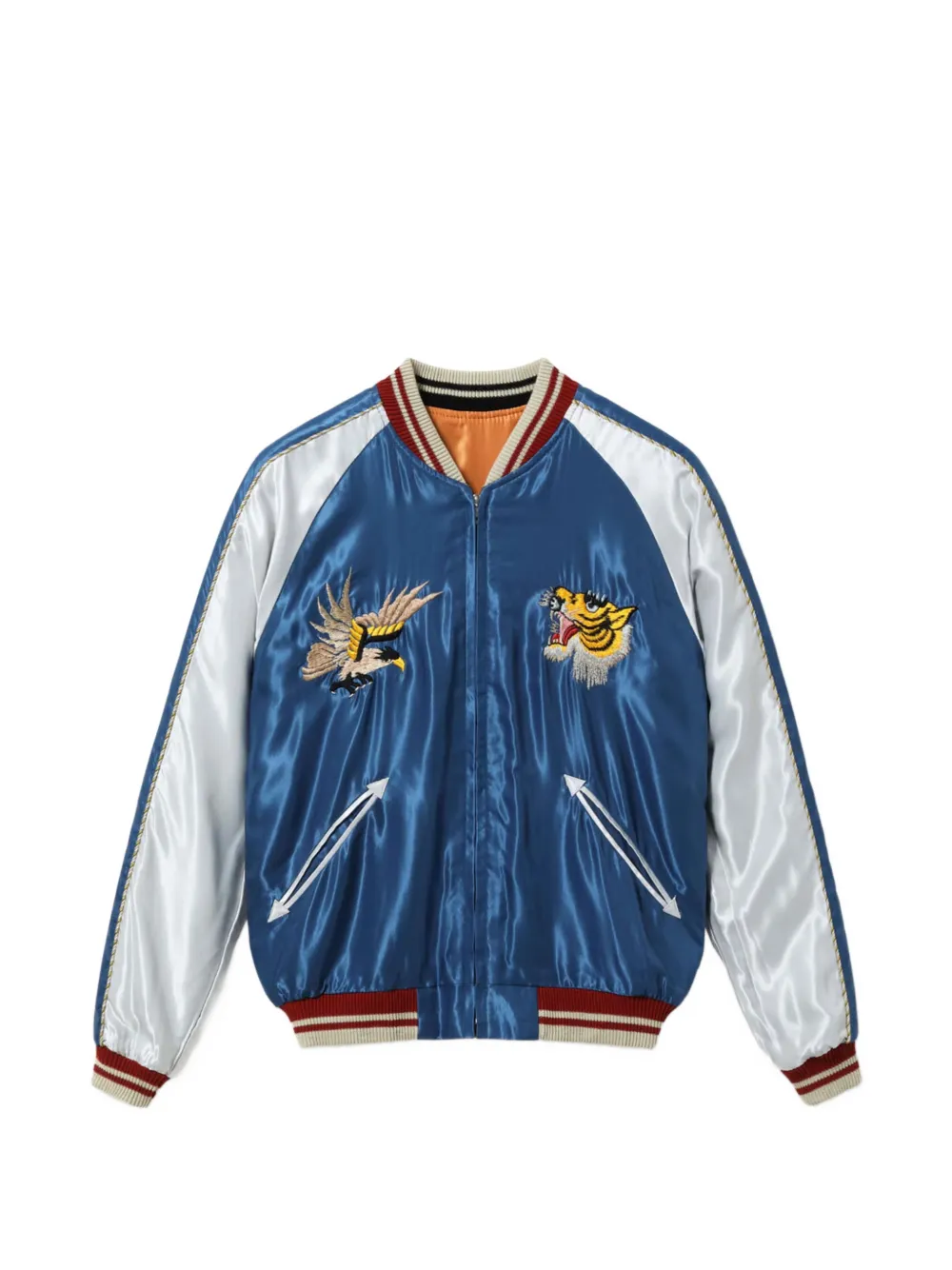 Tailor Toyo Souvenir Tiger Head jacket - Blu