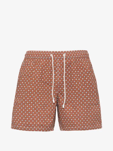 MC2 Saint Barth shorts de playa con cordones y estampado floral