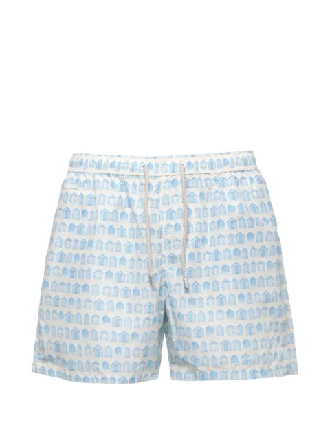 MC2 Saint Barth Lighting beach-hut print swim shorts