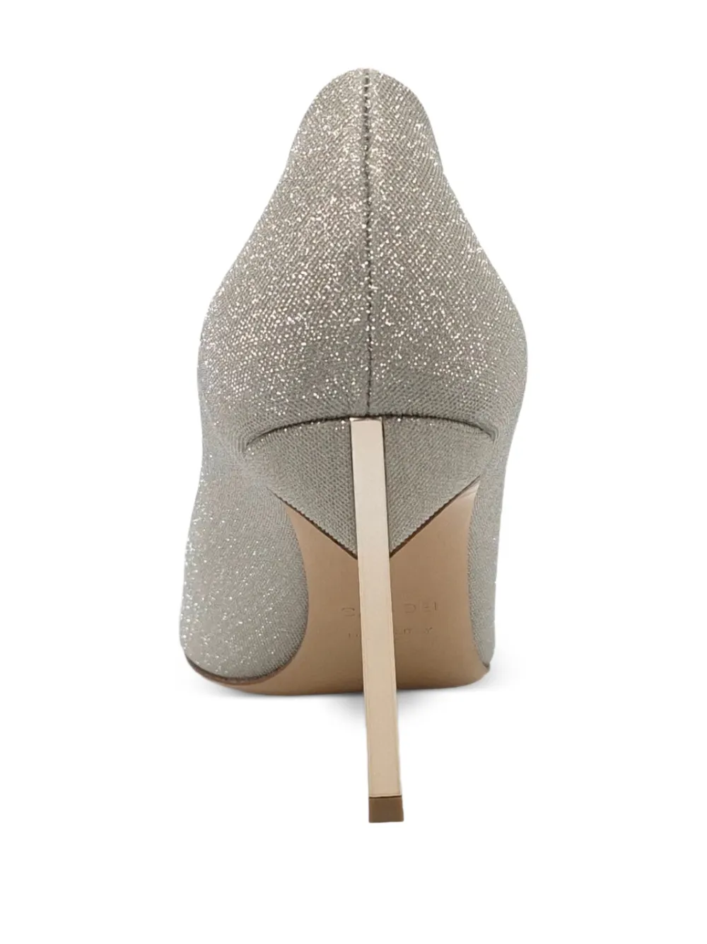 Casadei Blade glitter-effect heeled pumps Zilver