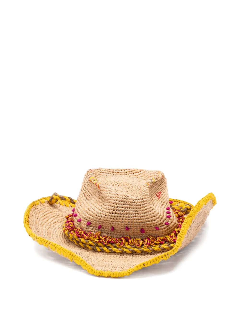 Jamin Puech Bohemia woven-raffia sun hat - Toni neutri