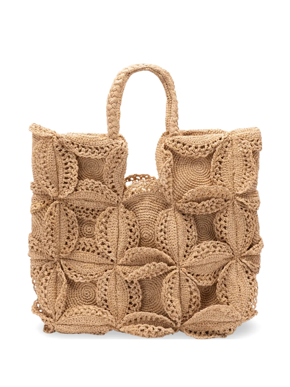 Jamin Puech Marquise crochet-knit tote bag - Neutrals