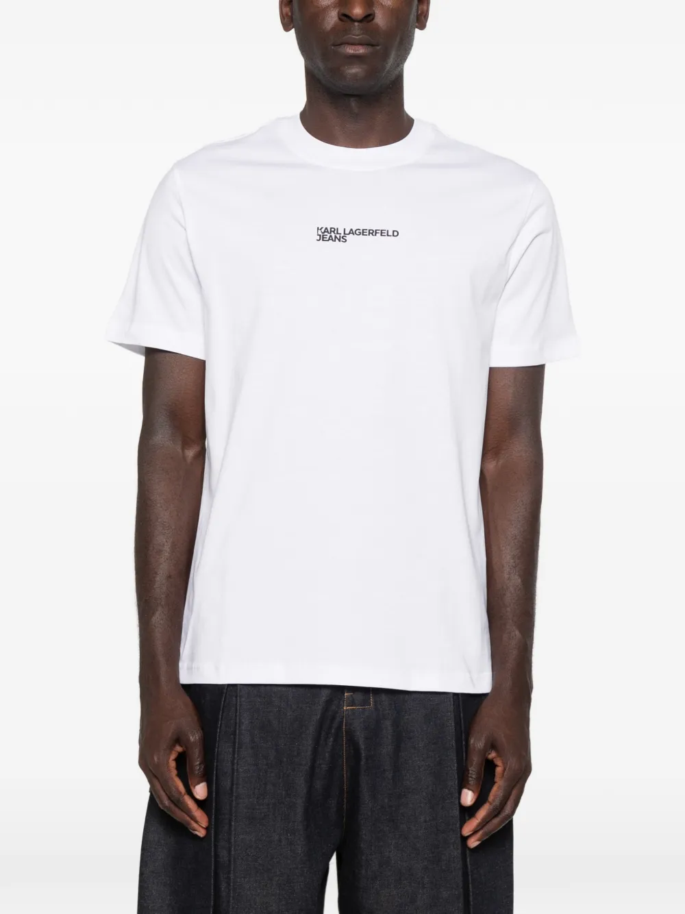 Karl Lagerfeld Jeans T-shirt met logoprint Wit