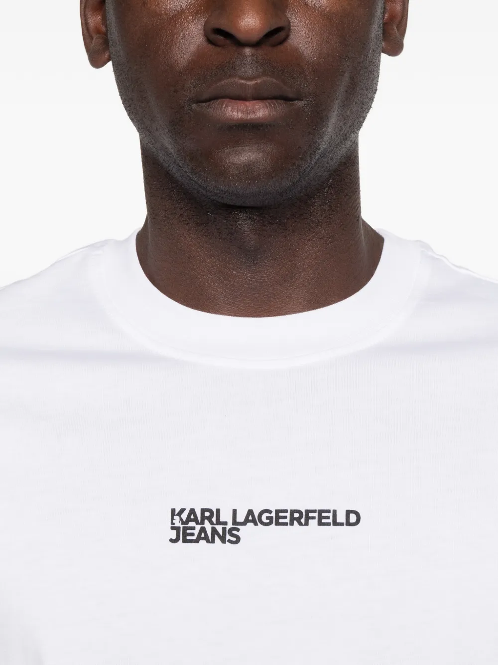Karl Lagerfeld Jeans T-shirt met logoprint Wit
