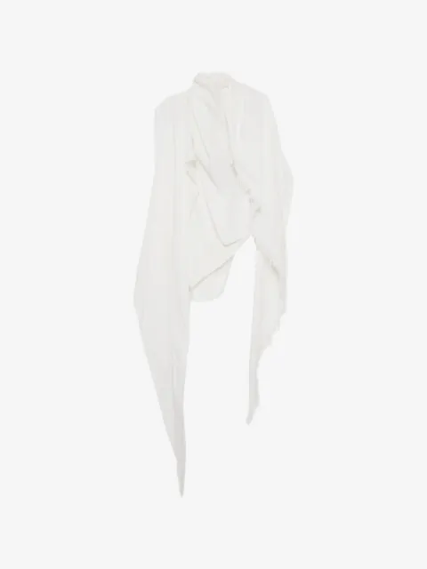YEHUAFAN frayed draped cardigan