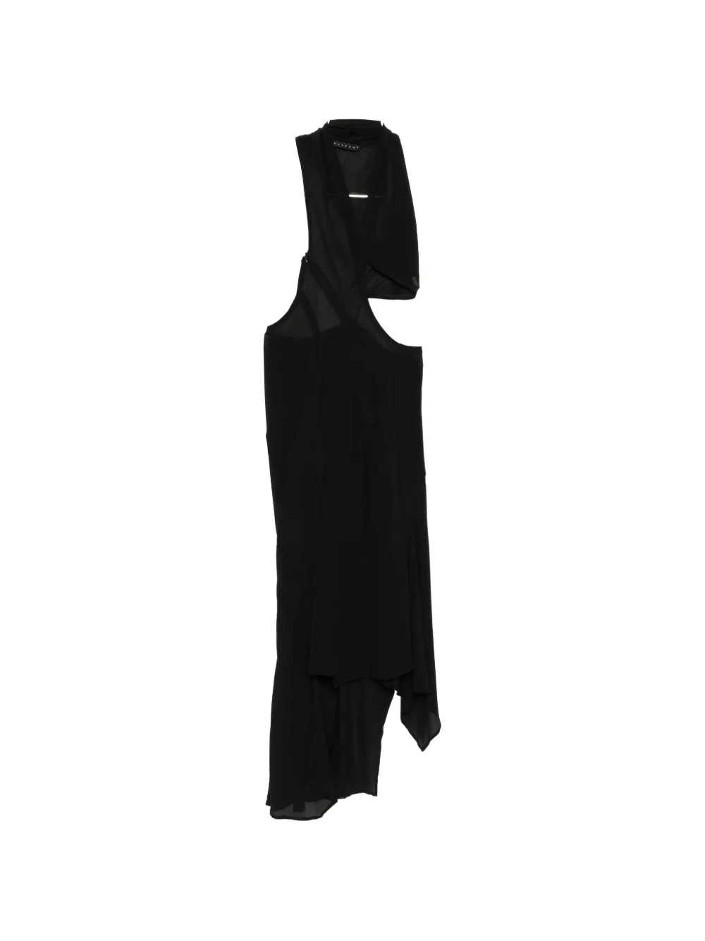 YEHUAFAN cut-out asymmetric dress - Nero